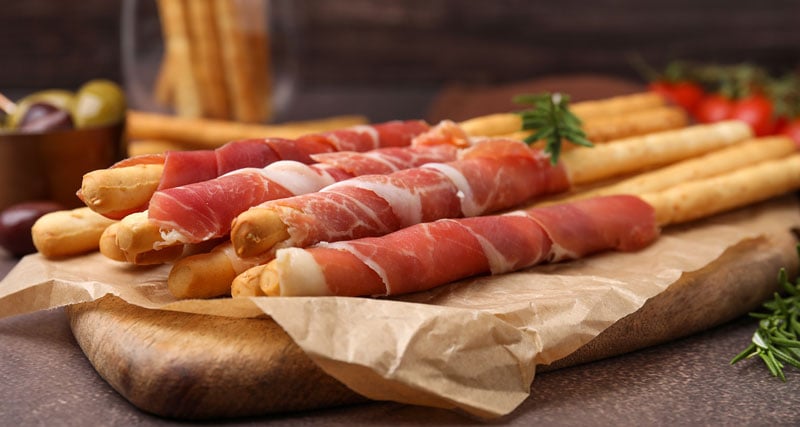 Ricette grissini prosciutto